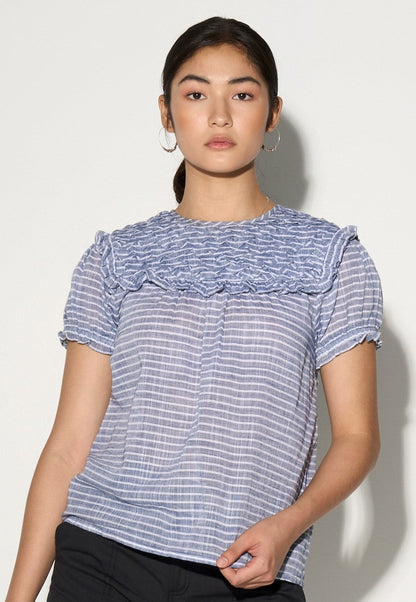 DELPHINE hand smocked top-3