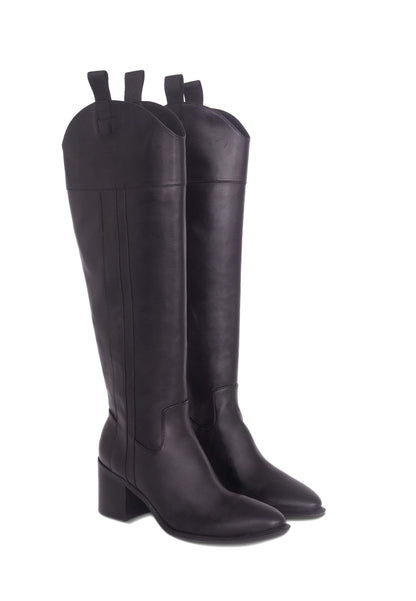 Mangará Leather Knee-High Boots-5