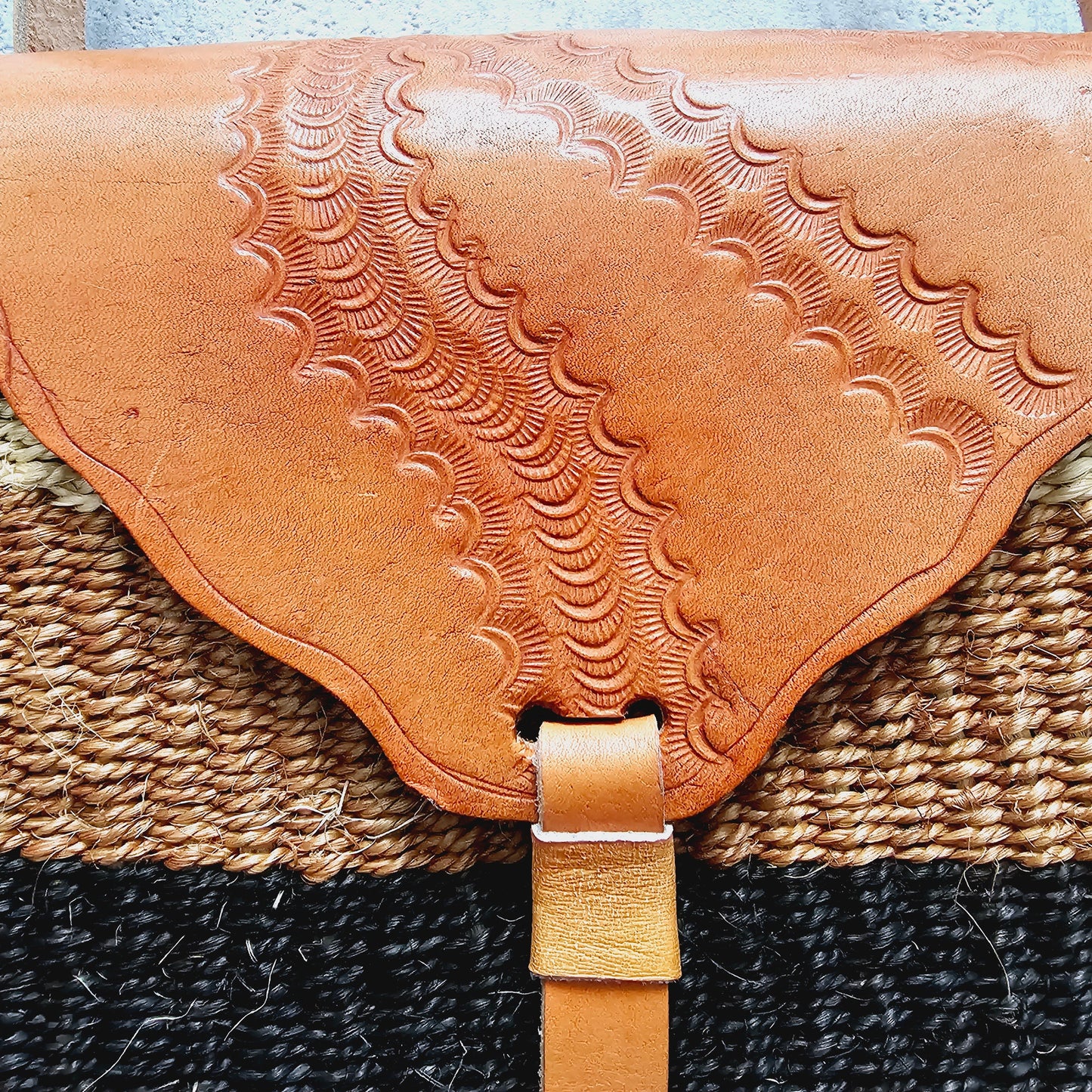 Handmade Sisal Handbag | Fully lined with an Adjustable Strap-2