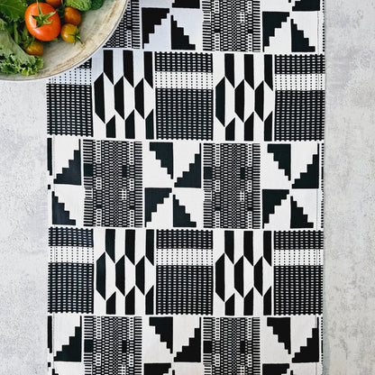 Handmade Table Runner 160x35cm | 180x35 | 200x35cm | African Print "Mudcloth" Bogolan Inspired Print  Made from 100% African Print Fabric-2