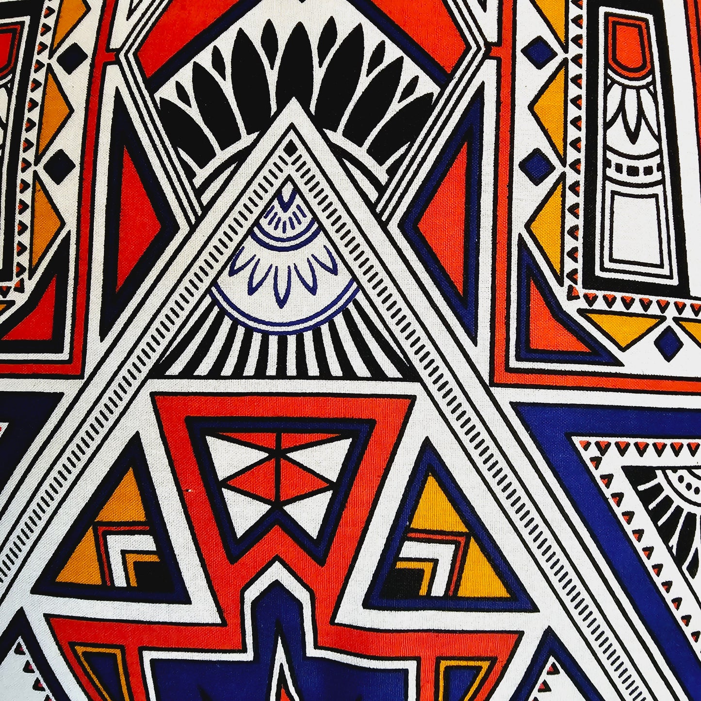 Set of 2 / 4 African Print | 40x40cm | Mudcloth Boho Cushion Cover 100% Cotton Wax Ankara Fabric-4