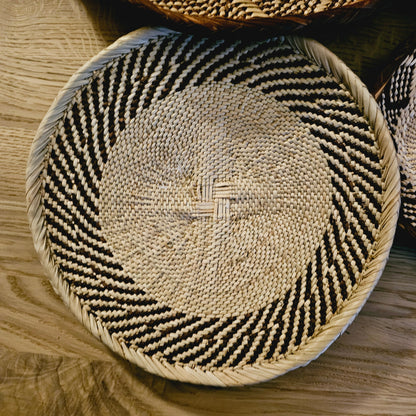 Set of 4 Handmade African Baskets Zimbabwe | Boho Wall Decor | 4B-2