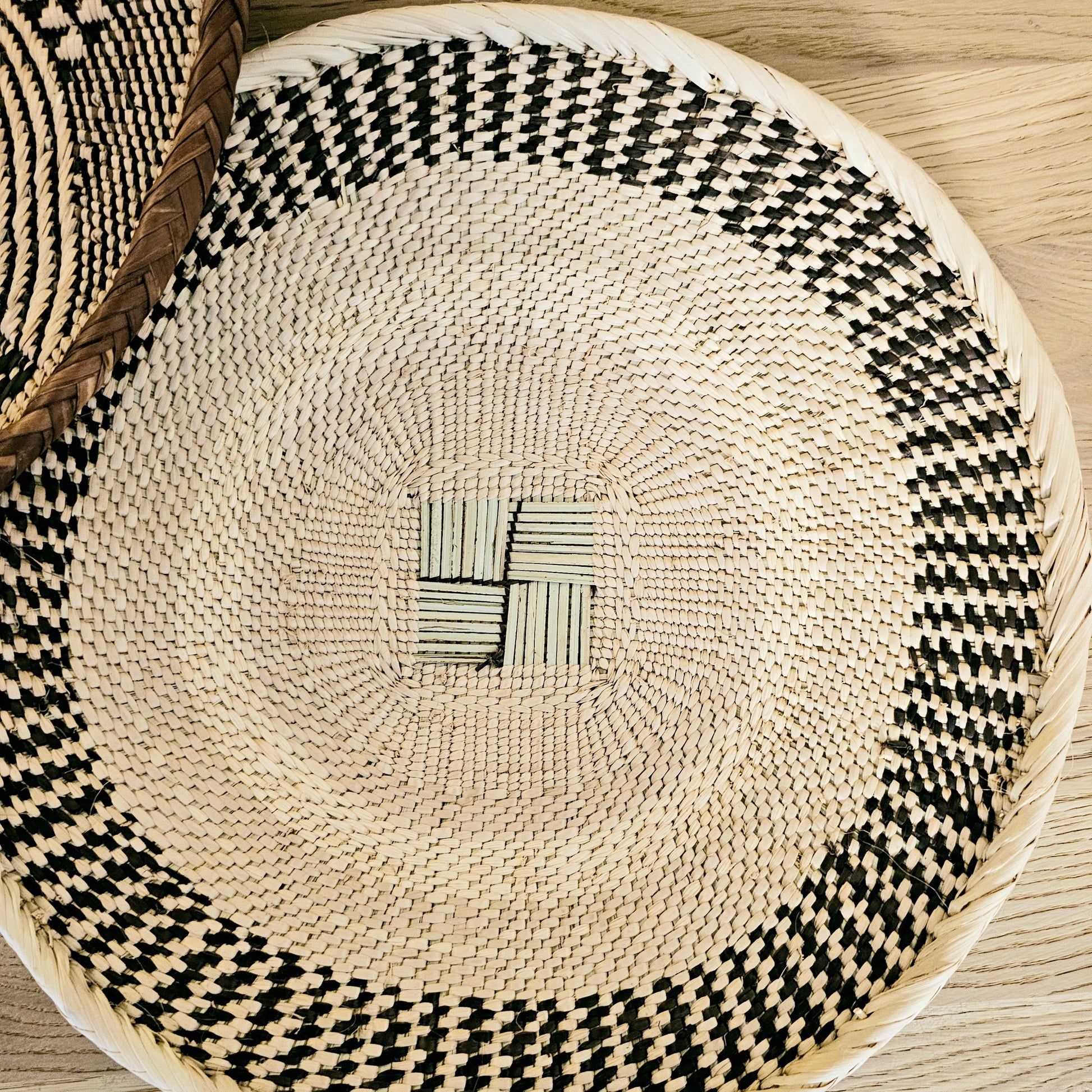 Set of 2 Handmade African Wall Baskets | Zimbabwe Baskets | Boho Wall Decor | 2C-2