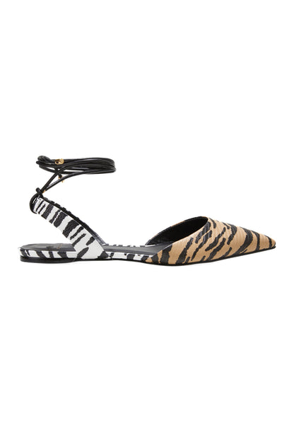 Mangará Palmito Flat Sandals Animal Print-0