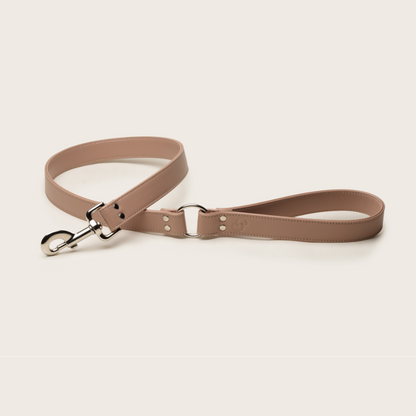 Blush pink apple leather lead-0