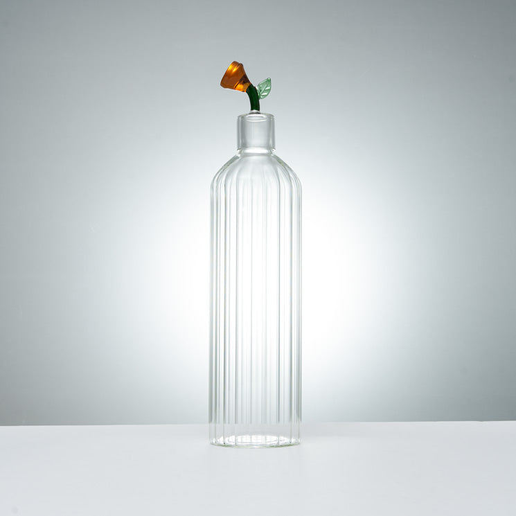 Carafe en verre Design + 1 Charbon végétal français-1