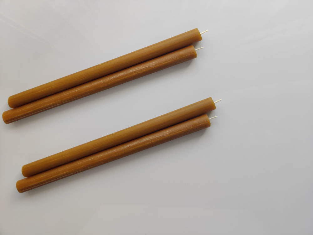 Cylindrical Beeswax Candles 2 pcs.-3