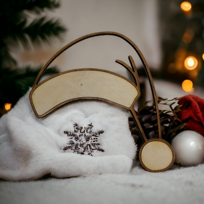 Santa Hat Wooden Christmas Decoration-2