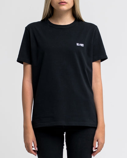 EHE Apparel Embroidered logo T-shirt - Black-1