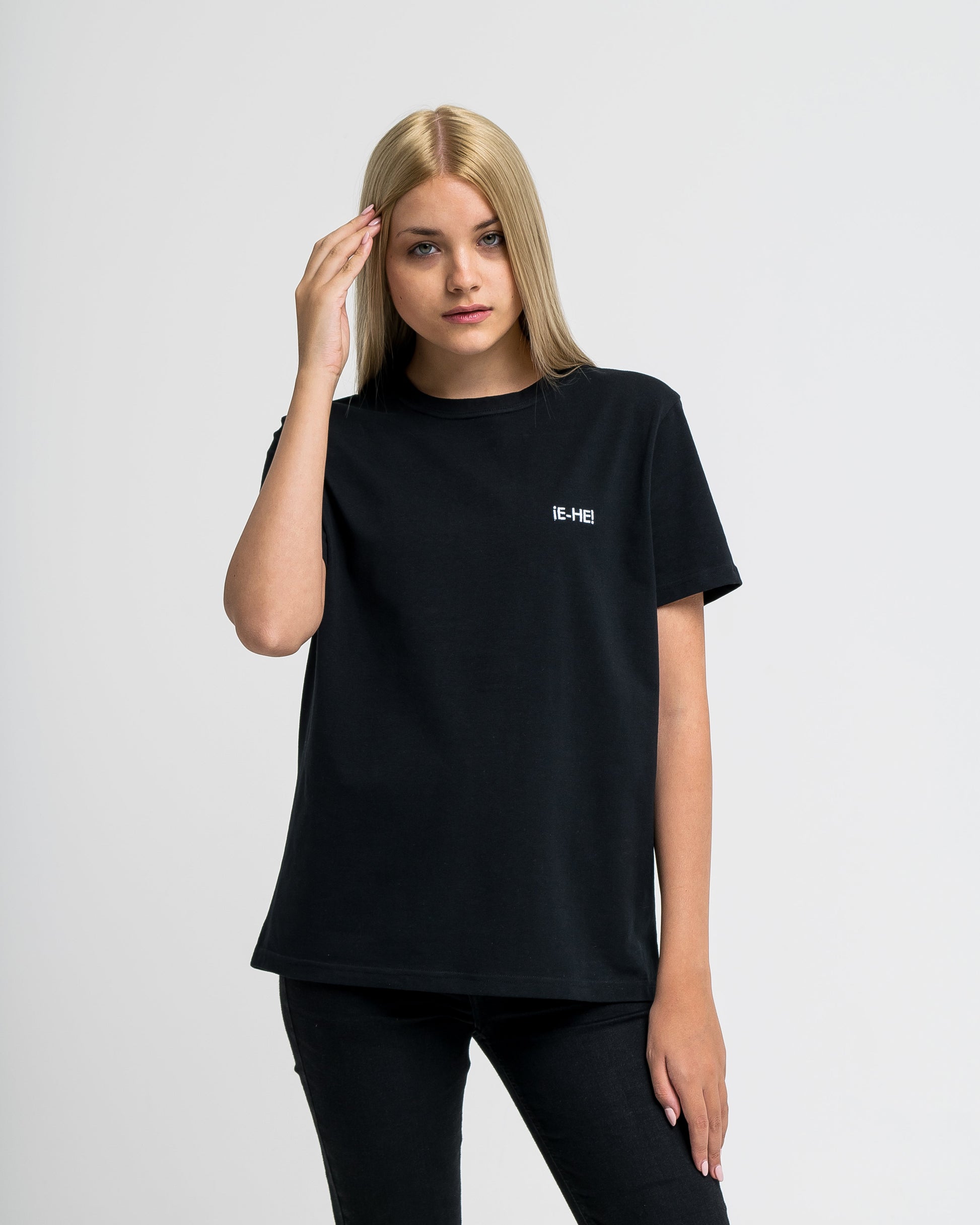 EHE Apparel Embroidered logo T-shirt - Black-3