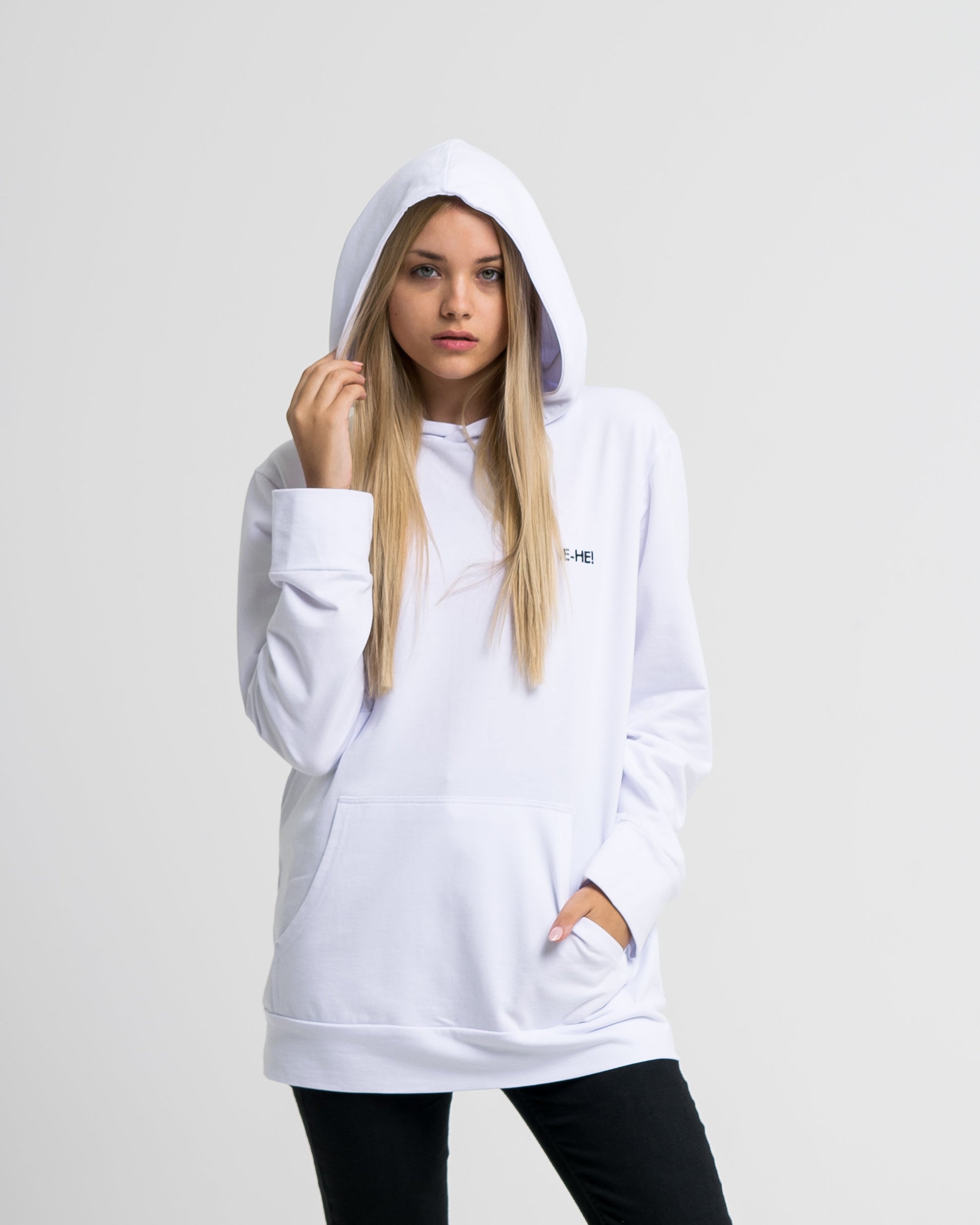 EHE Apparel Embroidered logo Hoodie - White-3