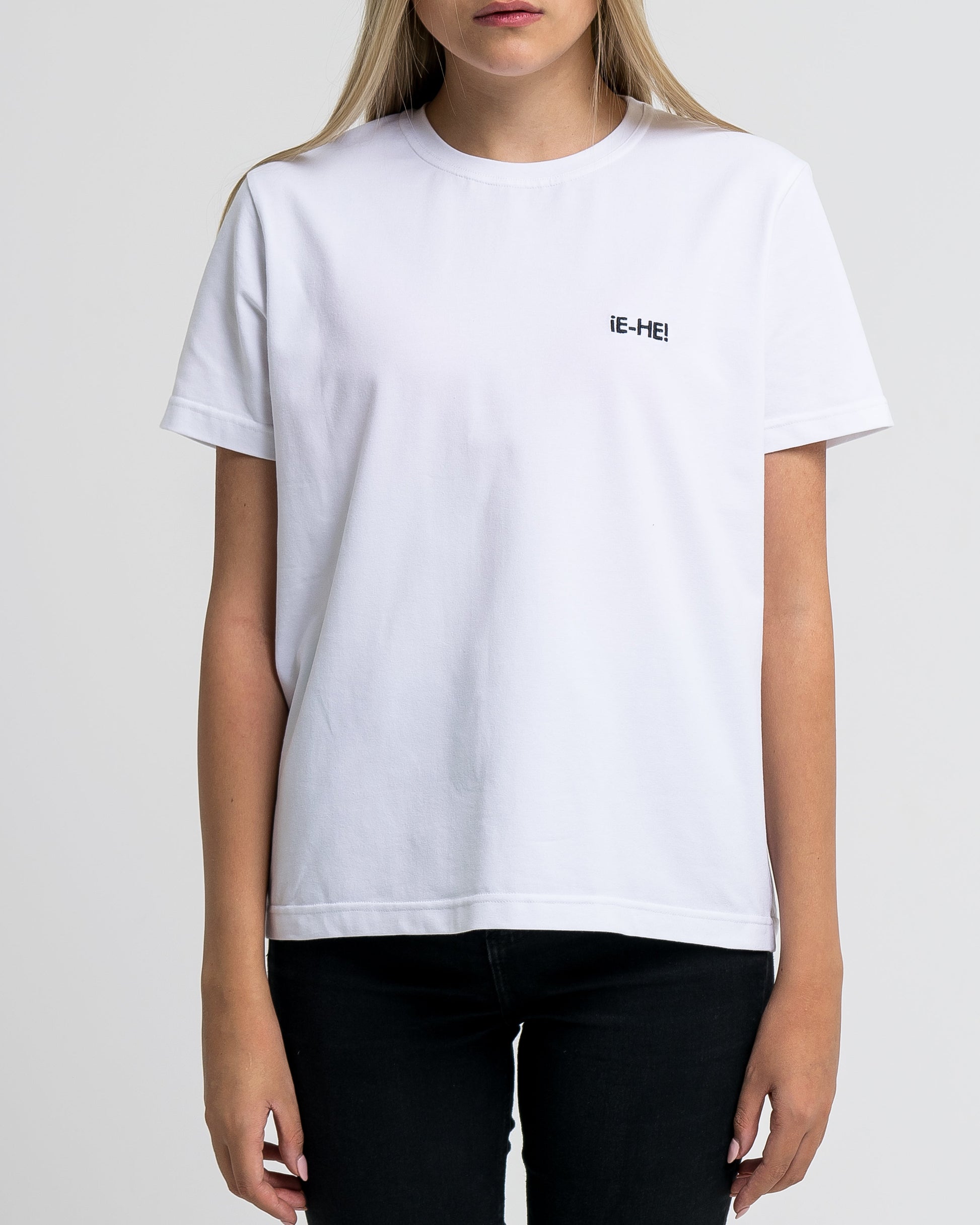 EHE Apparel Embroidered logo T-shirt - White-1