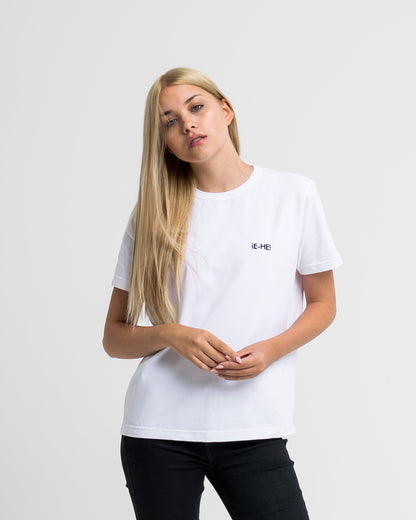 EHE Apparel Embroidered logo T-shirt - White-2