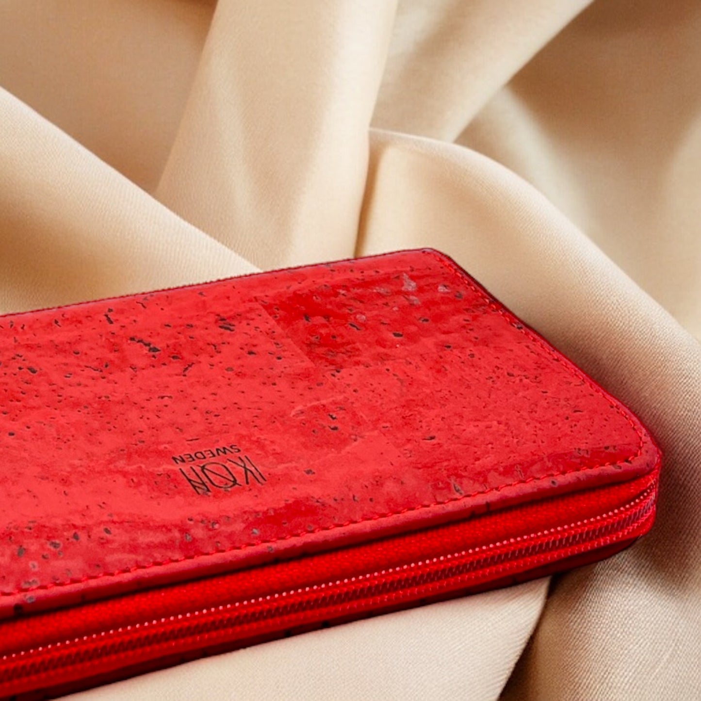 Cork Leather Zip Wallet-4