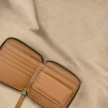 Kochi | Coconut Leather Small Zip Wallet-3