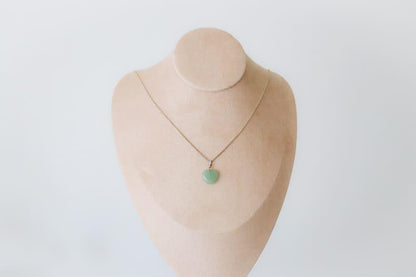 Pendentif | Coeur en Aventurine verte-3