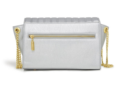 Kensington Silver Vegan Cross-Body Bag-3