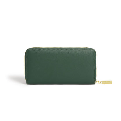 Serene Forest Green Zip Around Wallet-4