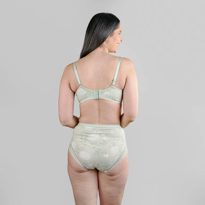 Valentina High Waisted Full Brief – Silk & Organic Cotton