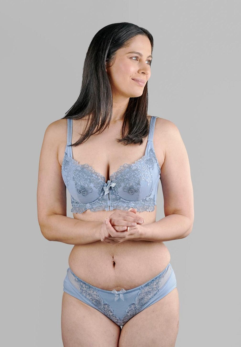 Ashley Embroidery Silk & Organic Cotton Supportive Bra-0