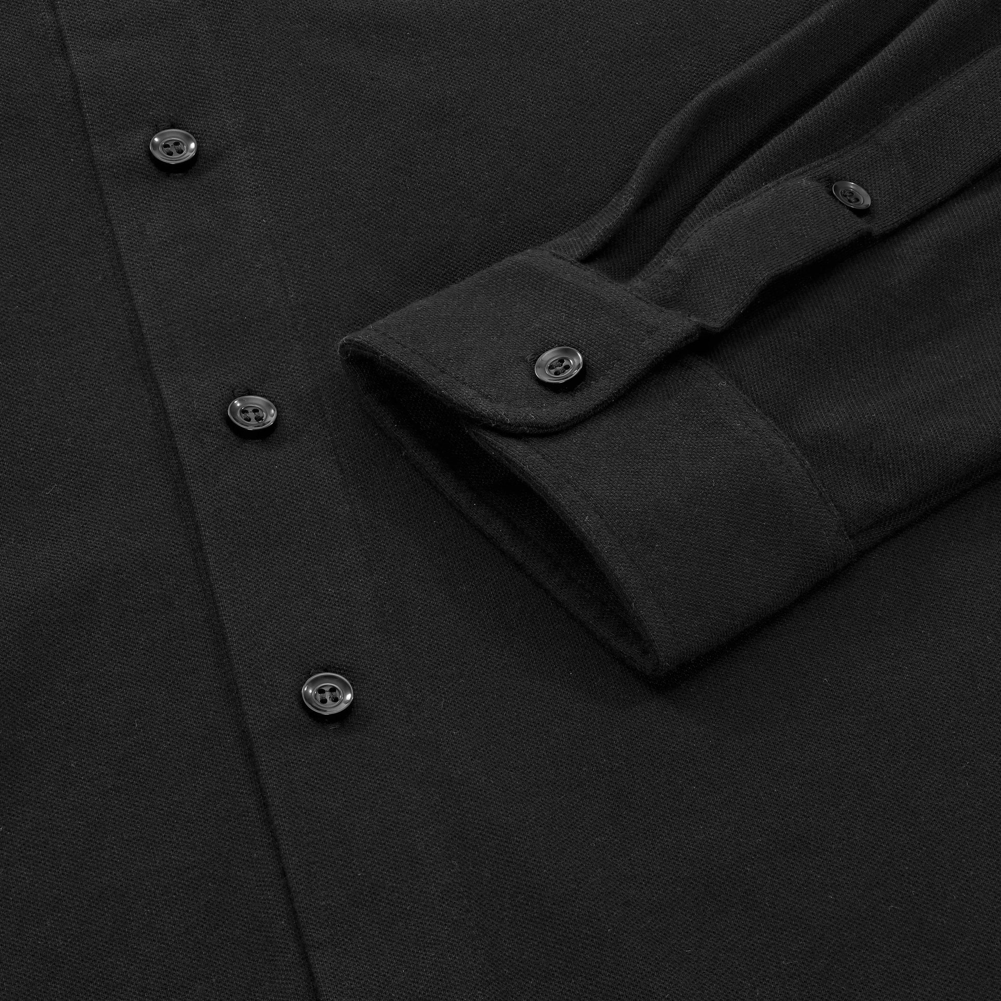 Black Military Style Shirt-1