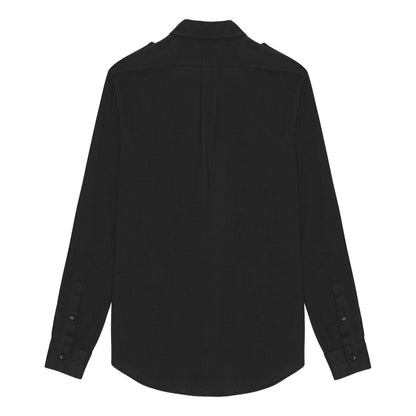 Black Military Style Shirt-3