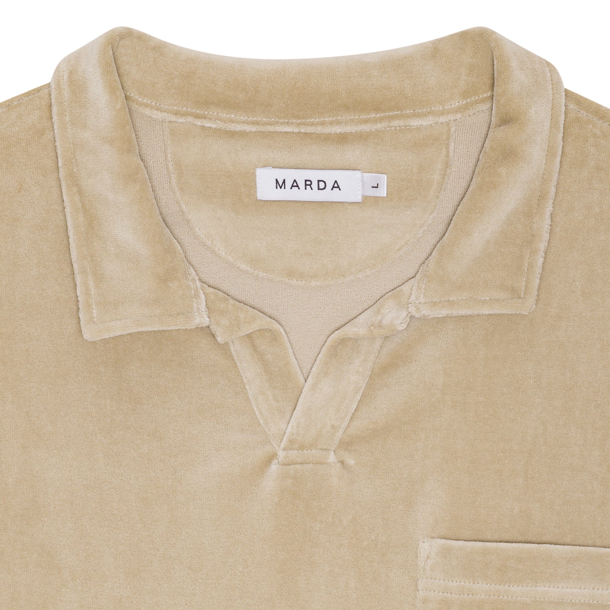 Beige Terry Polo Shirt-1