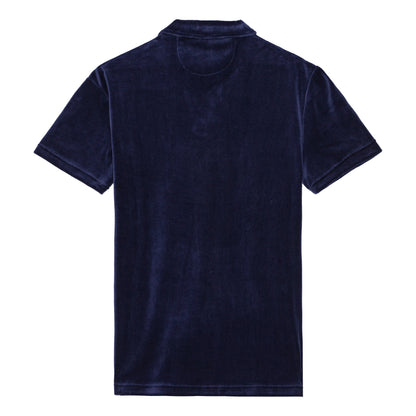 Navy Terry Polo Shirt-3