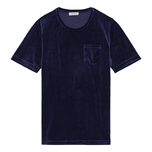 Navy Terry T-Shirt-0