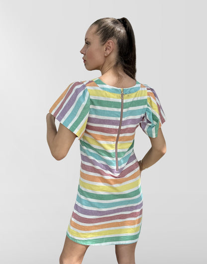 Paloma Rainbow Shift Dress-1