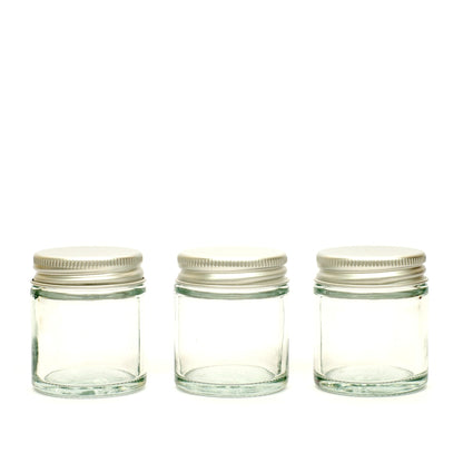 Clear Glass Refillable Jars-1