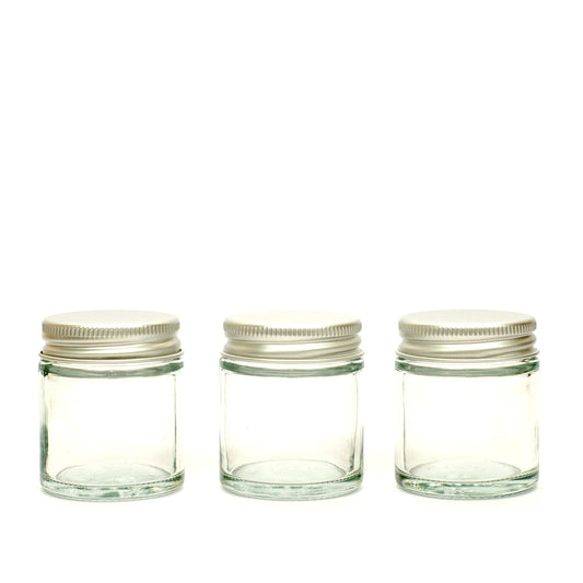 Clear Glass Refillable Jars-1