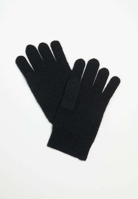 Gants en cachemire 4 fils noir-0