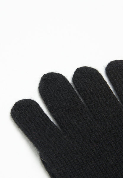 Gants en cachemire 4 fils noir-1