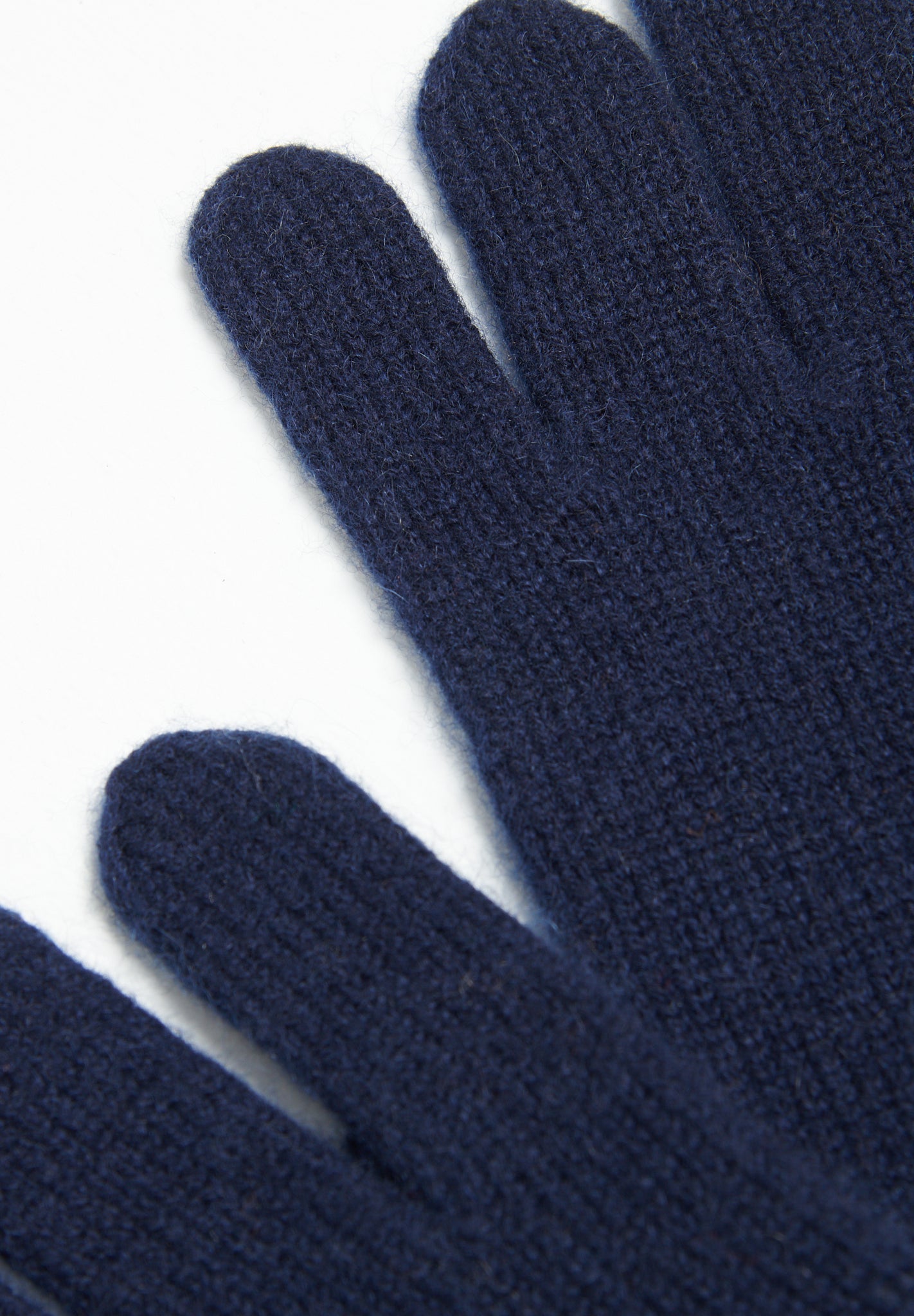 Gants en cachemire 4 fils bleu marine-3