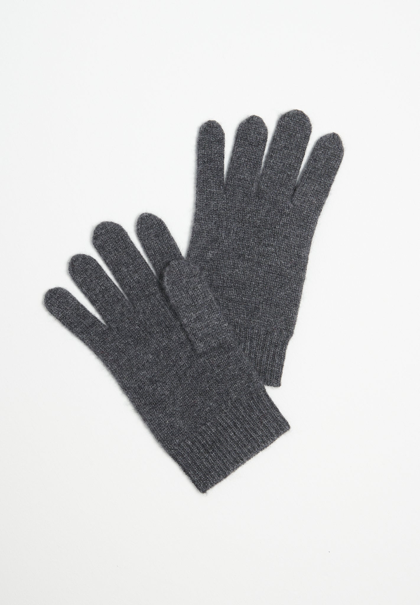 Gants en cachemire 4 fils gris anthracite-0