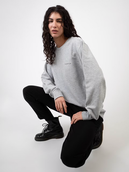 UltraBasic Unisex Sweatshirt in Organic Cotton - Ash