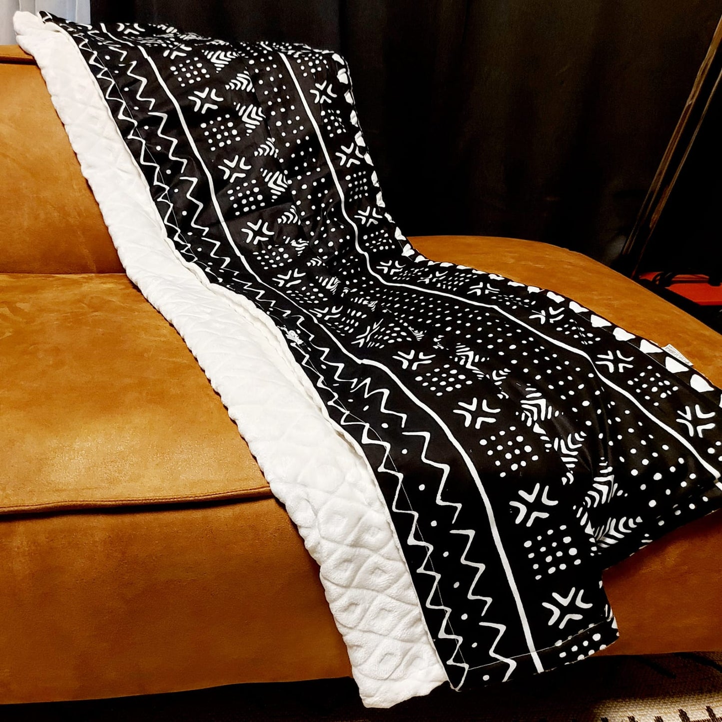 African Print | Mudcloth Print Throw Blanket | 100x150cm-0