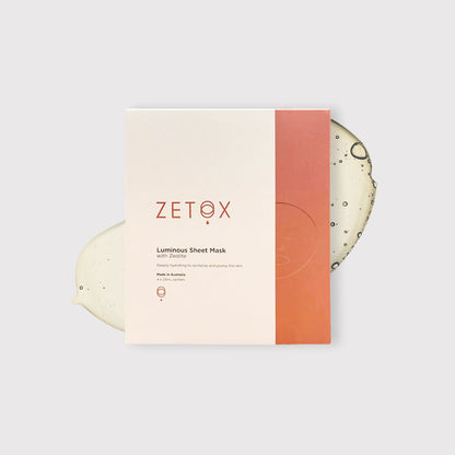 Zetox Luminous Sheet Mask 4 piece box set Special at $19.99(Was $39.99) while stock last-0