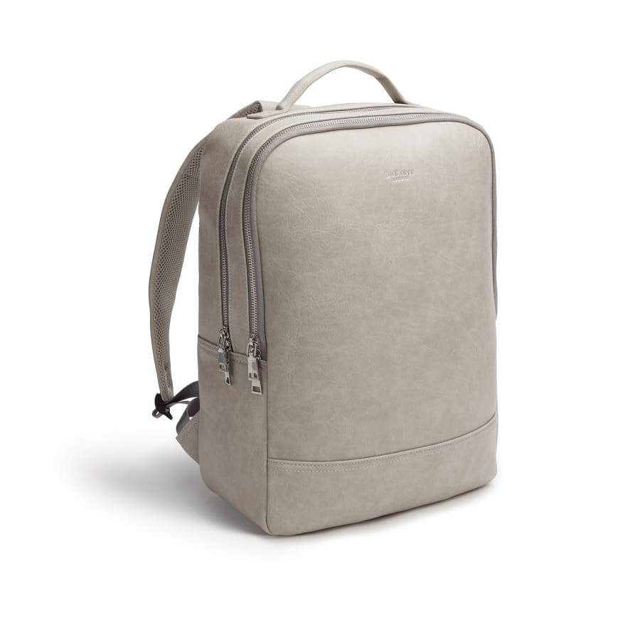 Acacia Grey Vegan Laptop Backpack-2