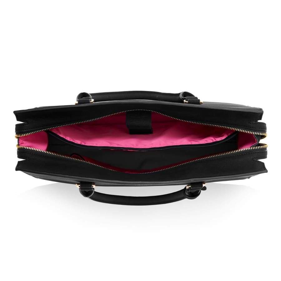 Aricia Black Vegan Laptop Bag-3