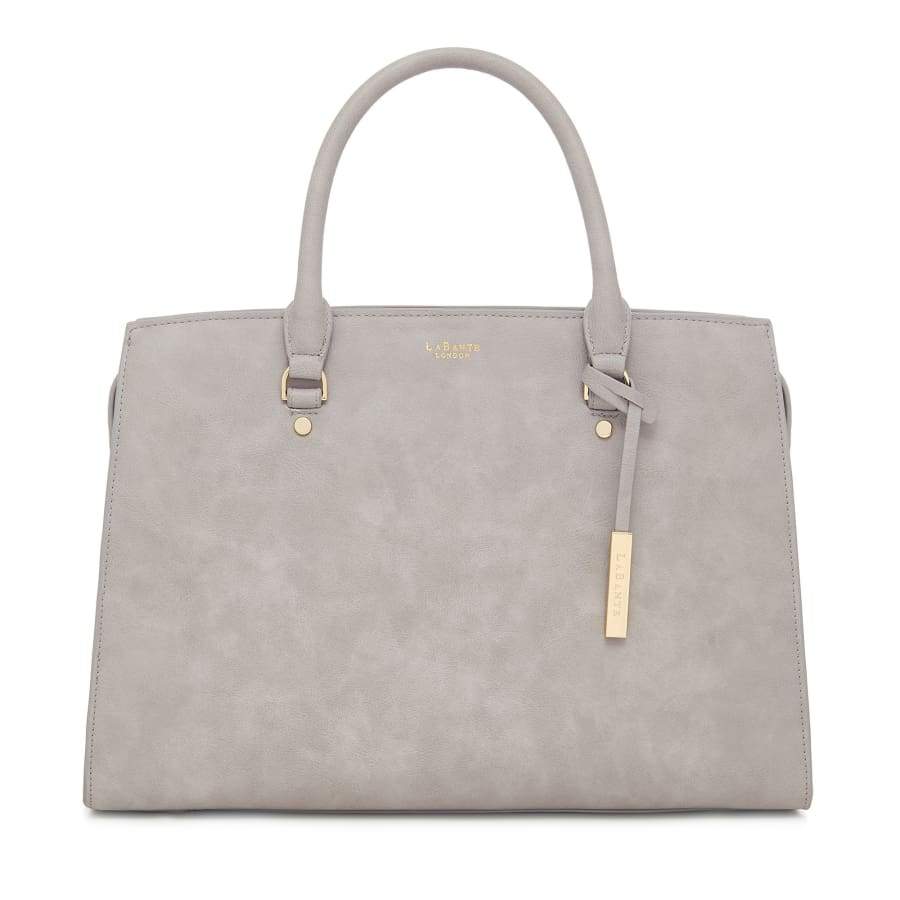 Aricia Grey Vegan Laptop Bag-0