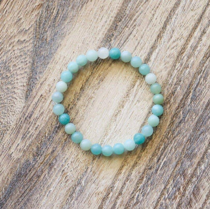 Bracelet en Amazonite ✦ Relations affectives, tendresse et bonheur-3