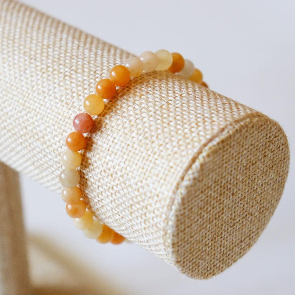 Bracelet en Aventurine jaune ✦ Opportunités, courage et émotions positives-2