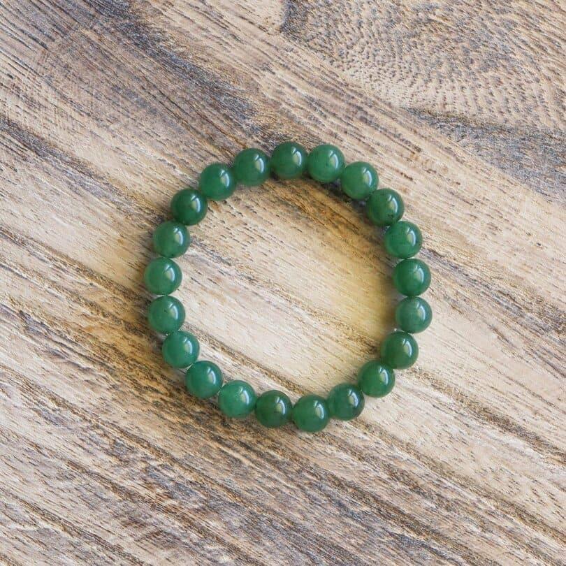 Bracelet en Aventurine verte ✦ Equilibre et gestion émotionnelle-4