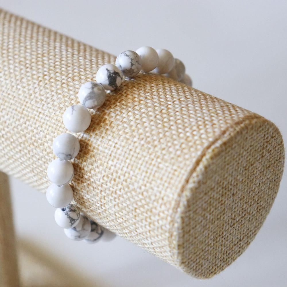 Bracelet en Howlite ✦ Douceur, Calme et Paix-2