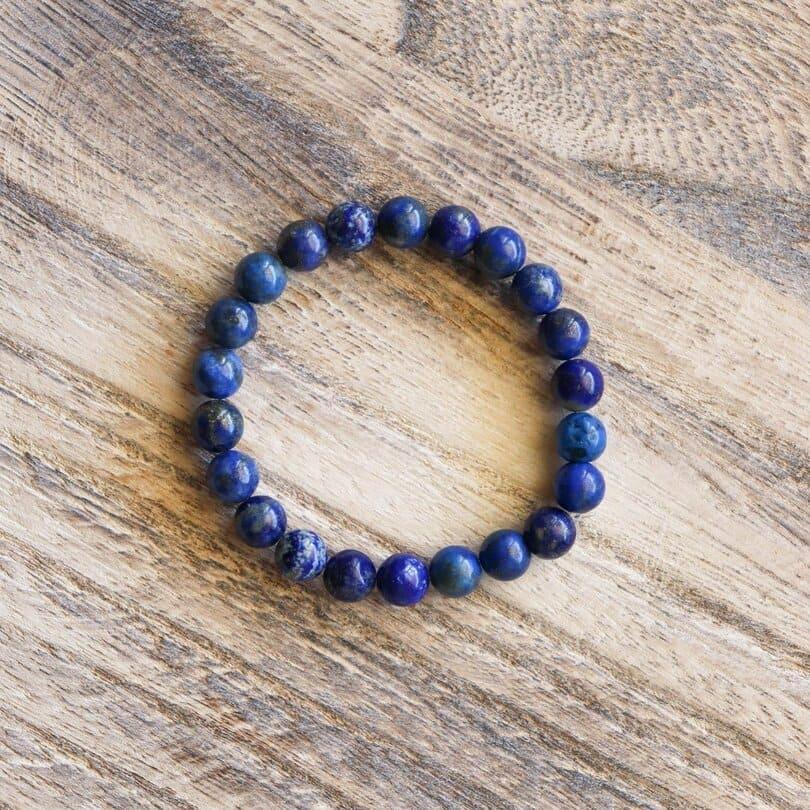 Bracelet en Lapis-Lazuli ✦ Paix intérieure, Éveil et Créativité-3