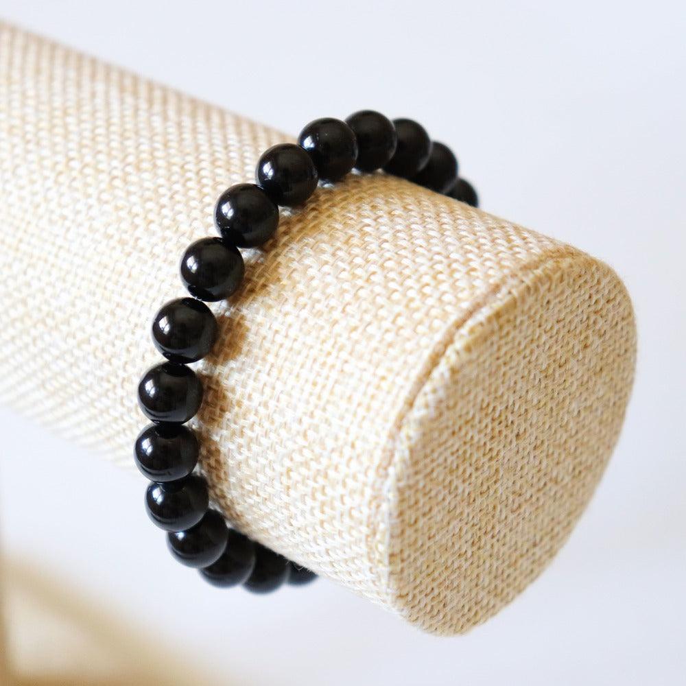 Bracelet en Obsidienne noire ✦ Protection, Introspection et Vérité-2