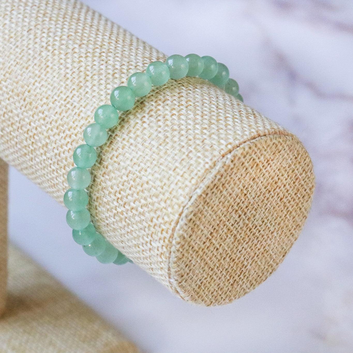 Bracelet en Aventurine verte ✦ Equilibre et gestion émotionnelle-2