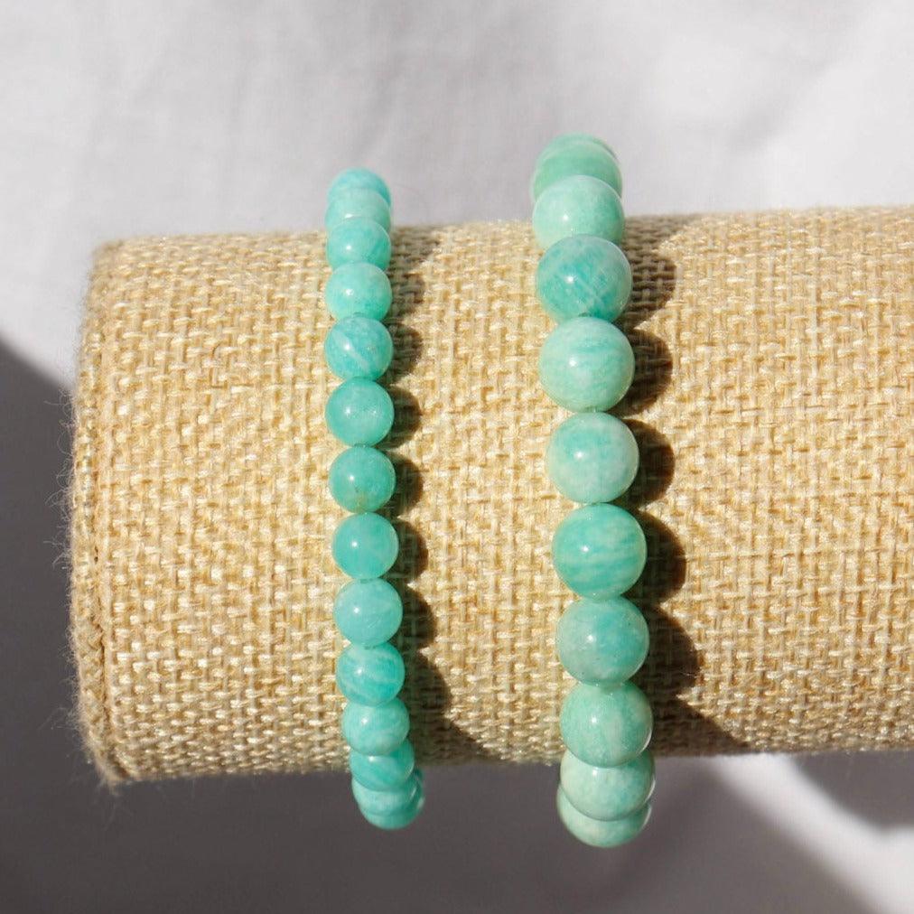 Bracelet en Amazonite ✦ Relations affectives, tendresse et bonheur-1